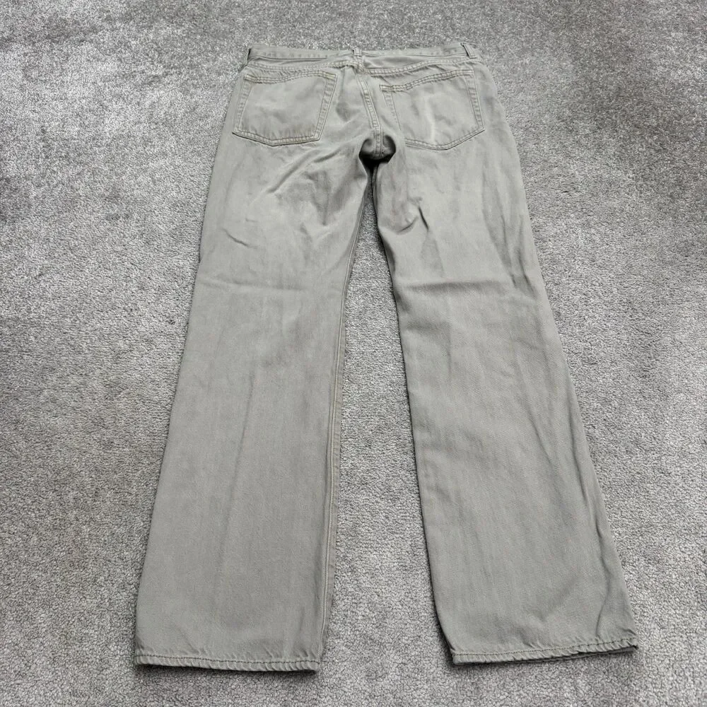 J.Crew Vintage Slim Fit Denim Jeans Mens 33x32 Gray Cotton Straight Leg Casual